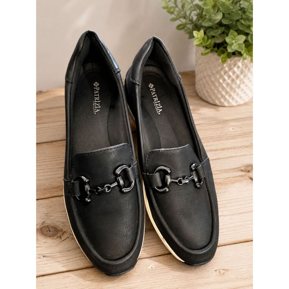 Patrizia Women's Annaliese Slip-On Loafer Black Size 9 US